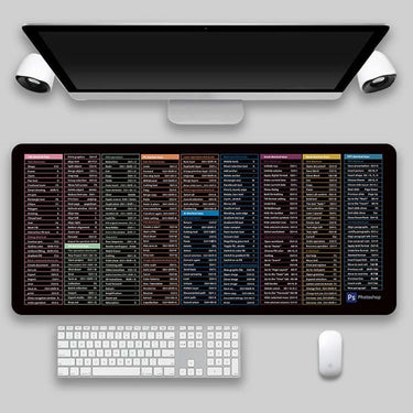 Multilingual Keyboard Shortcuts Mouse Pad - InspiredGrabs.com